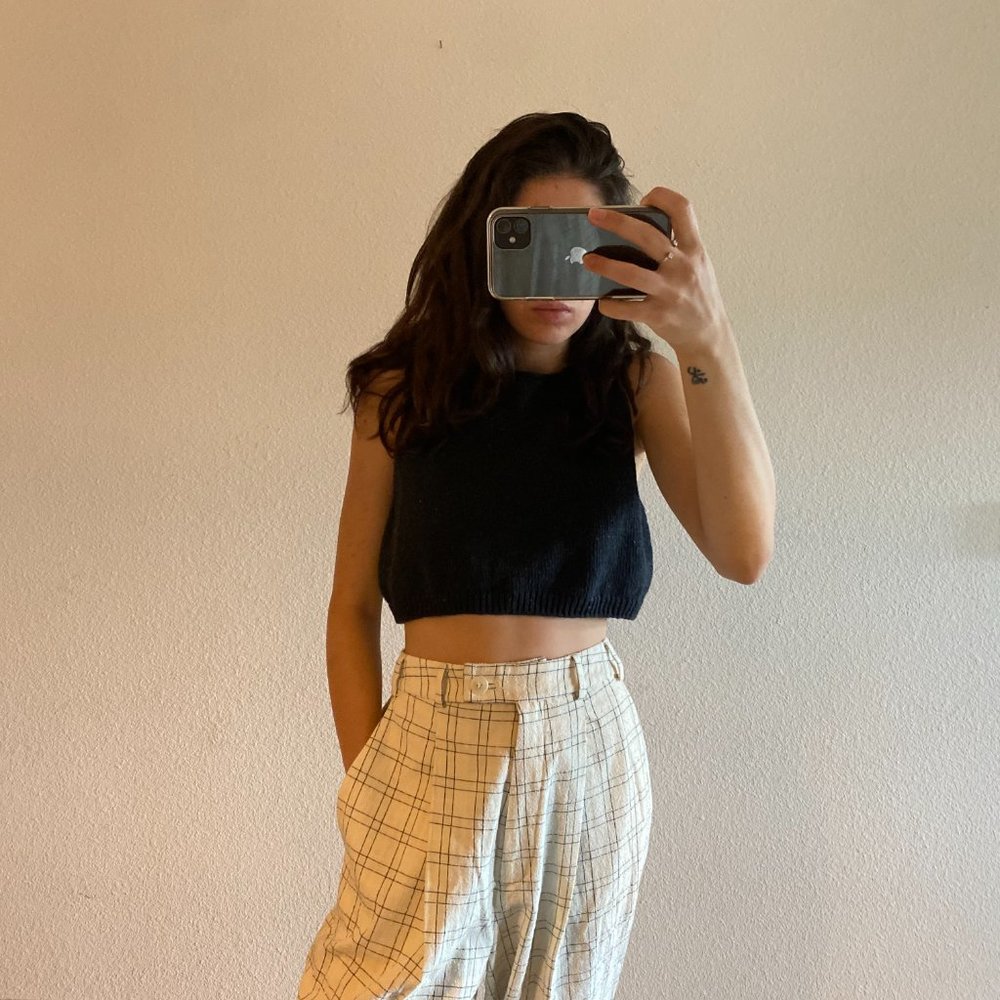 Cordera checkered pants